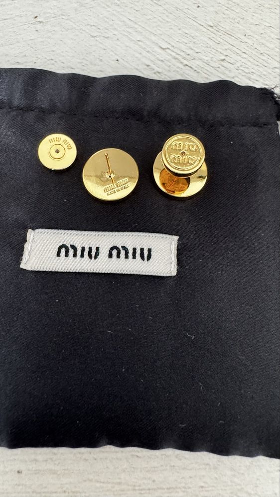 Сережки Miu Miu ідеальний стан, оригінал