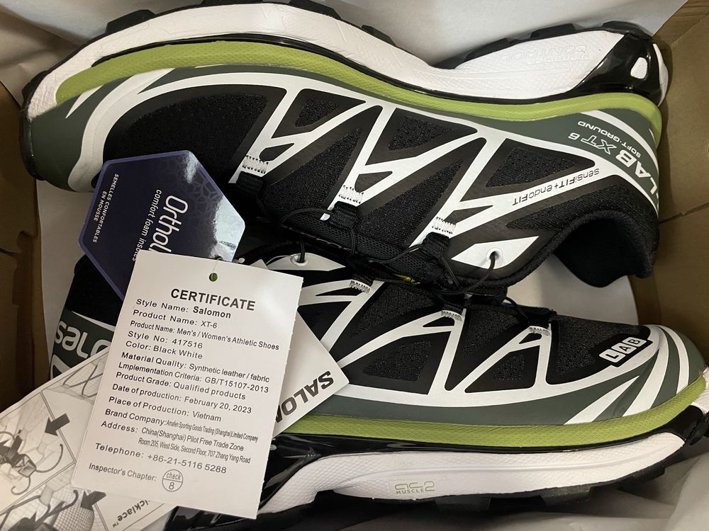 Salomon XT-6 Black Green Lime “Beetle” 417516