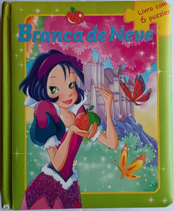 Livro Branca de Neve com puzzles