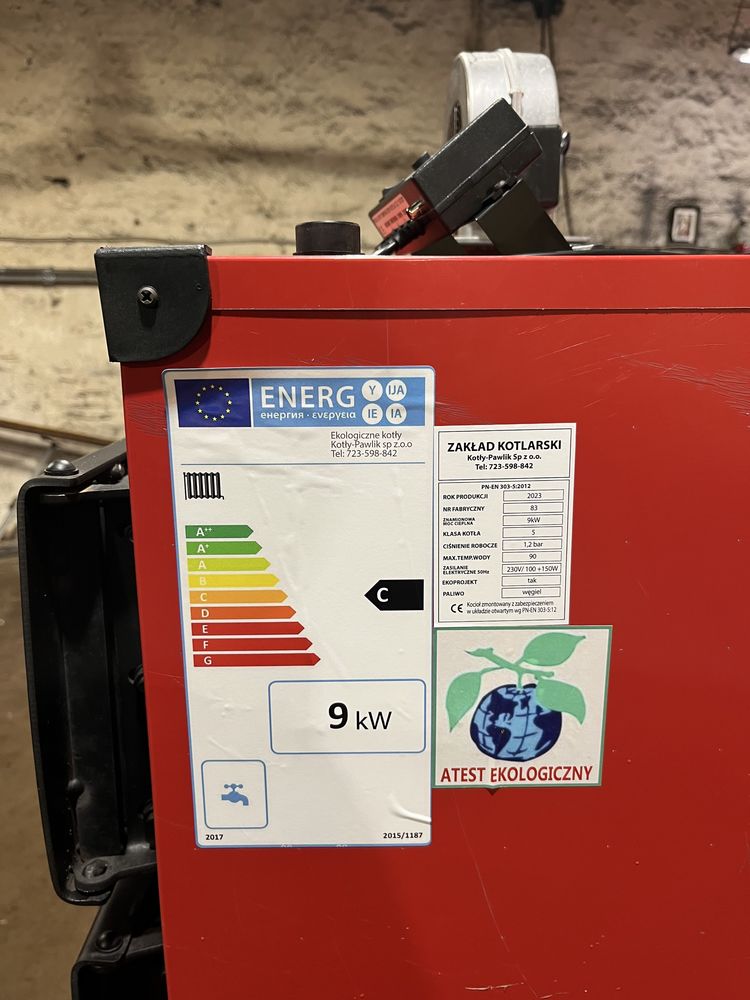 Piec kocioł na węgiel/drewno 9kw do 60m2 darmowa dostawa