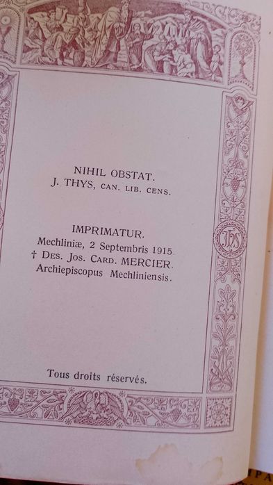 Missel de la Saint Eucharistie 1915