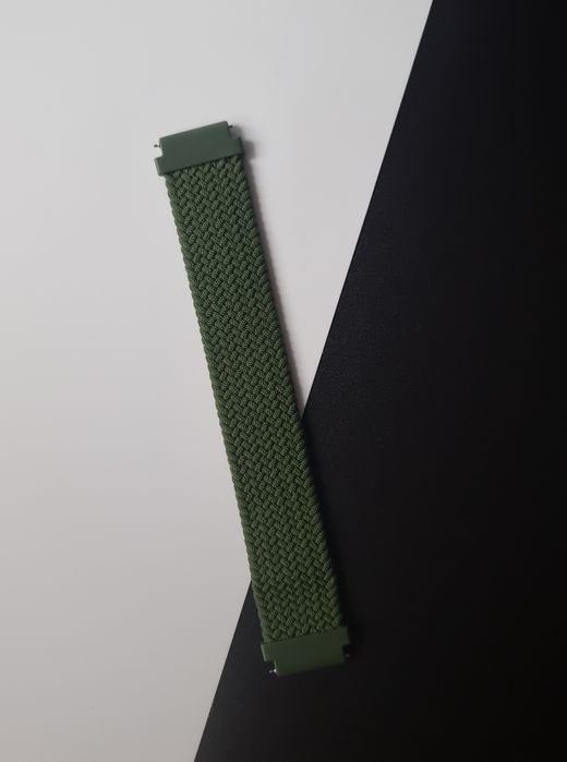 Pasek plecionego materiału 20 mm do zegarka Samsung, Huawei, Amazfit,