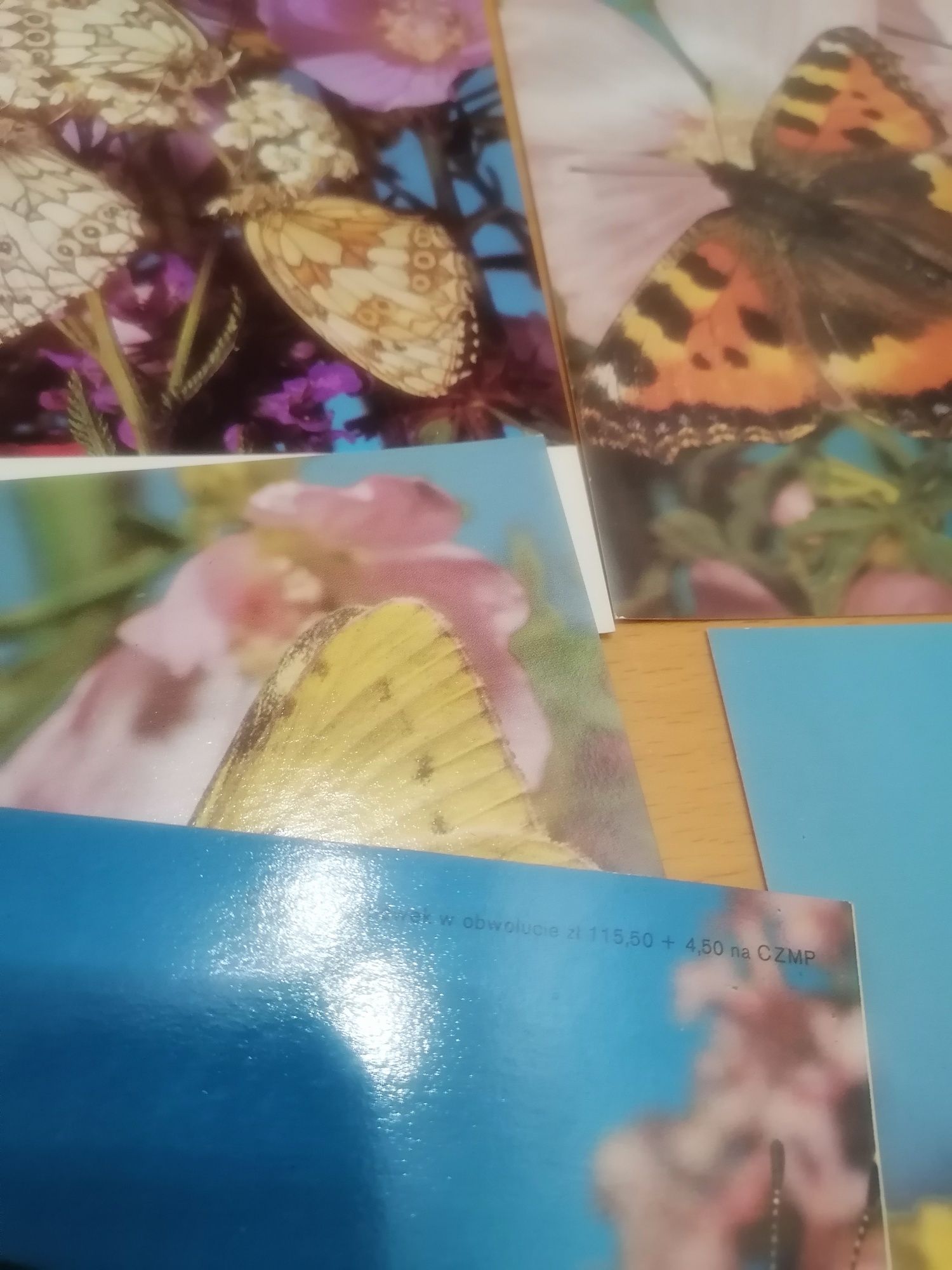 Motyle polskie, pocztówki w obwolucie, 1986