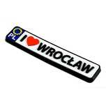 Gumowy magnes na lodówkę rejestracja Wrocław