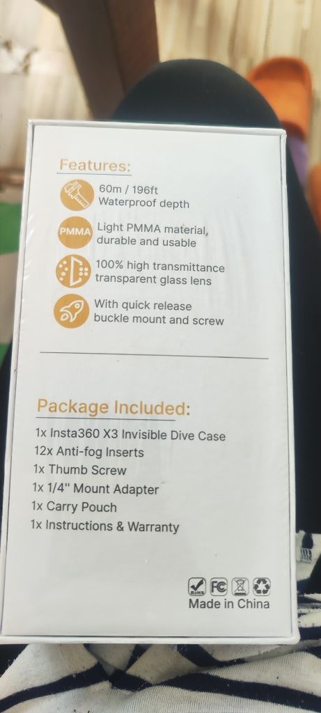 Etui wodoodporne na kamerę Insta 360X3