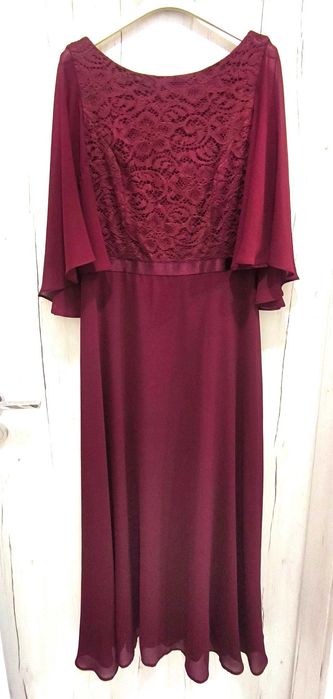 Wieczorowo - weselna , długa suknia roz. L