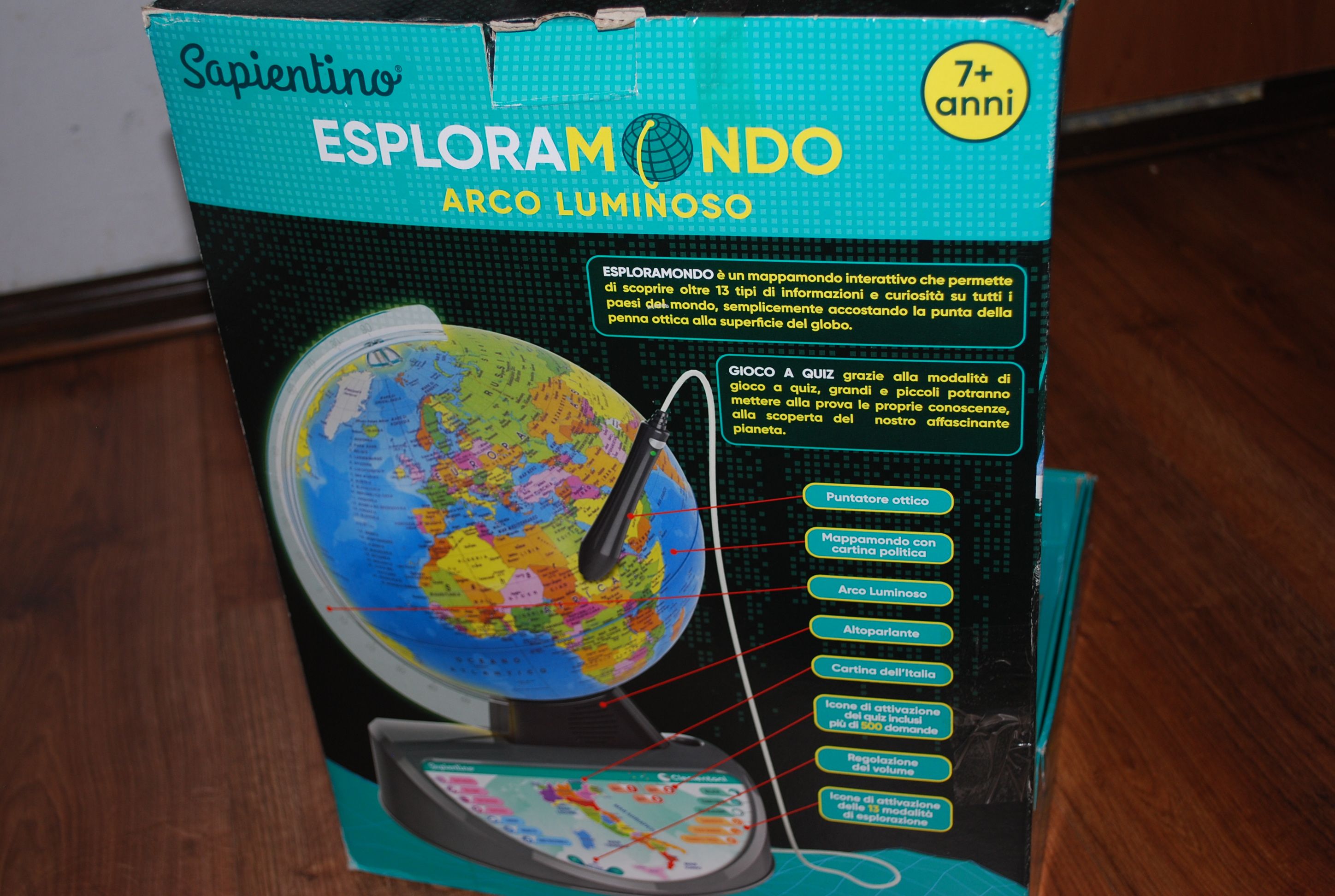 Clementoni 59183 Galileo Science świecący nauka języka włoskiego
