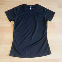 Czarna koszulka sportowa Proact do biegania lub siłownię rozmiar S
