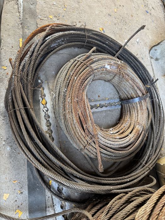 Трос б/у 9мм 50-70м