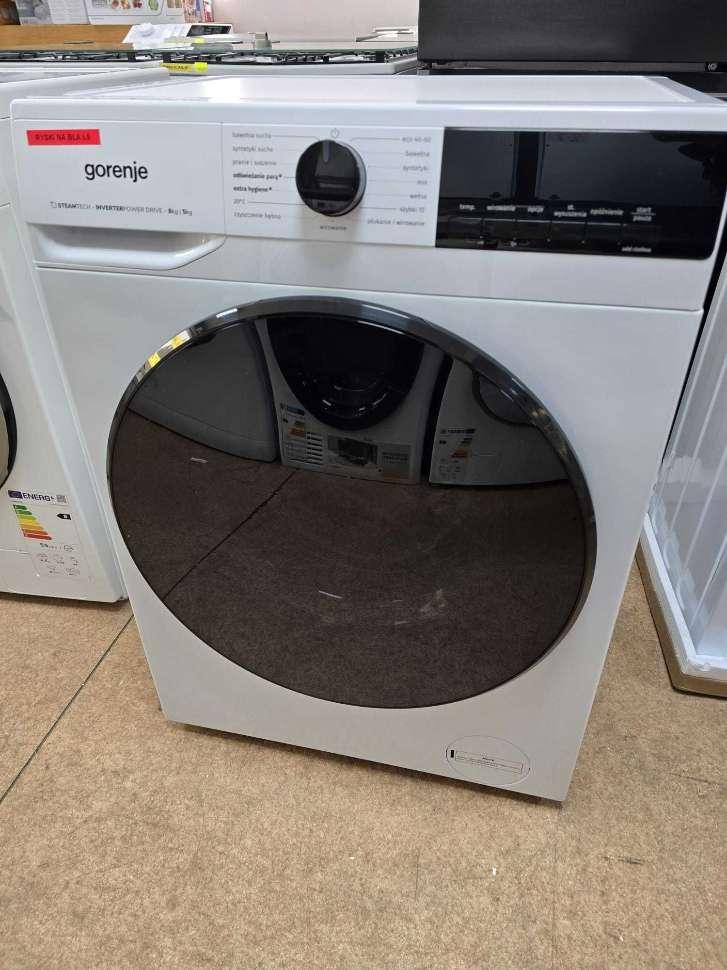 OUTLET nowa Pralko-suszarka 8/5 kg Gorenje WD2A854ADS/PL gwar 2 lat L5