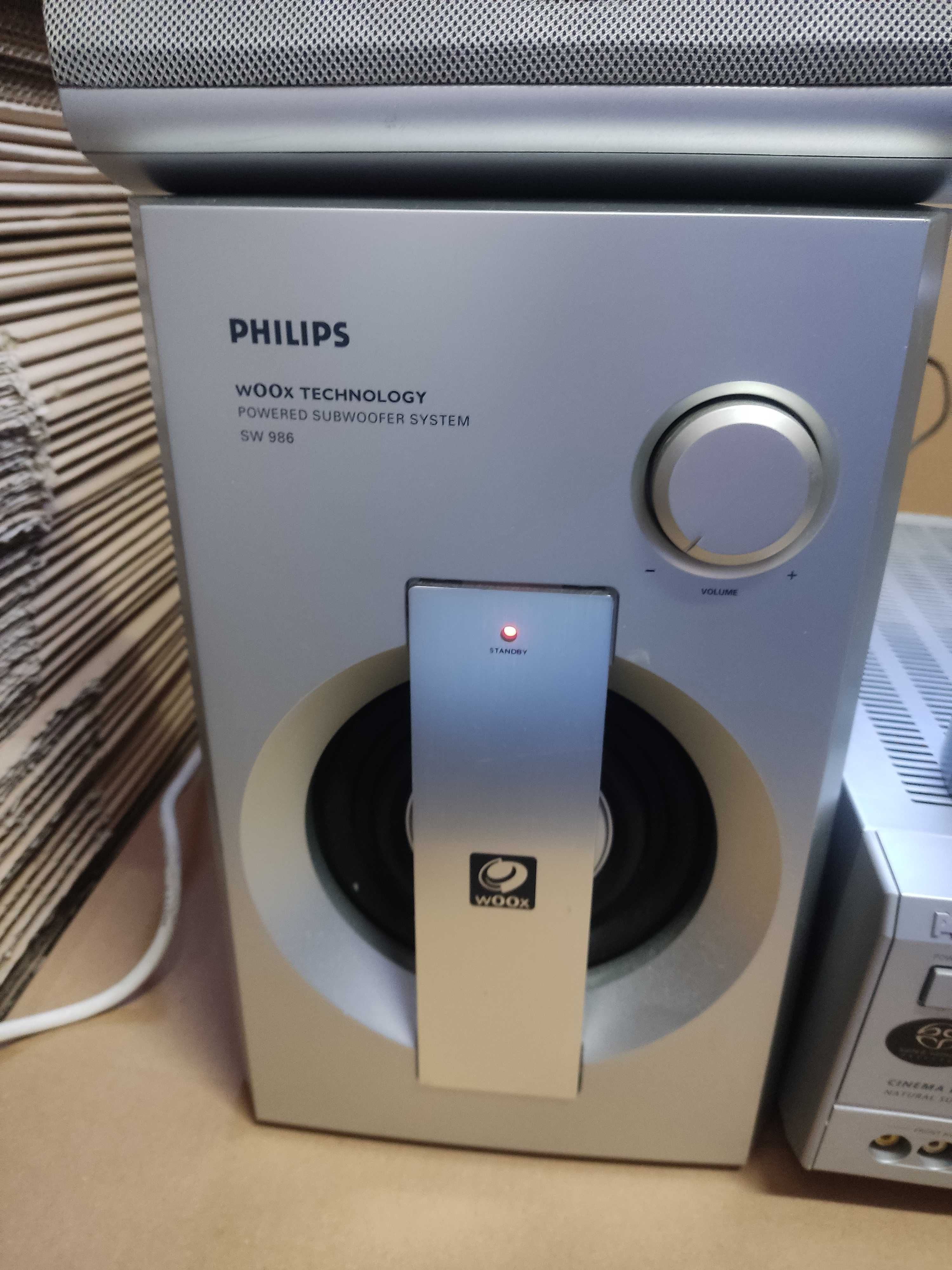 Zestaw Philips Wzmacniacz amplituner subwoofer
