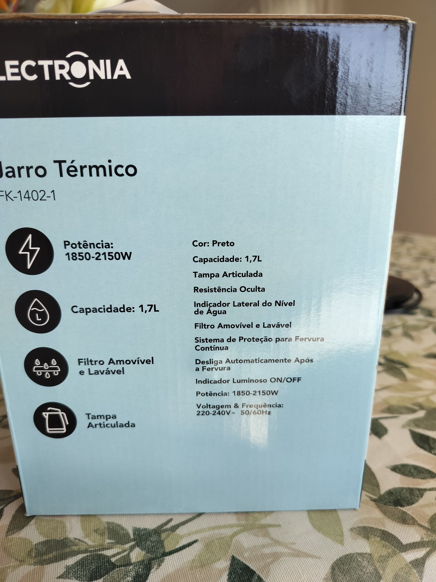 Jarro elétrico electronia com garantia