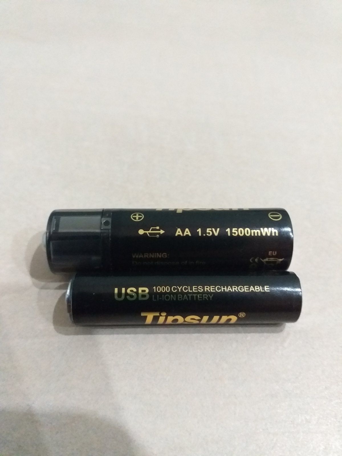 Акумуляторна USB батарейка, що перезаряджається тип ААА 1.5V