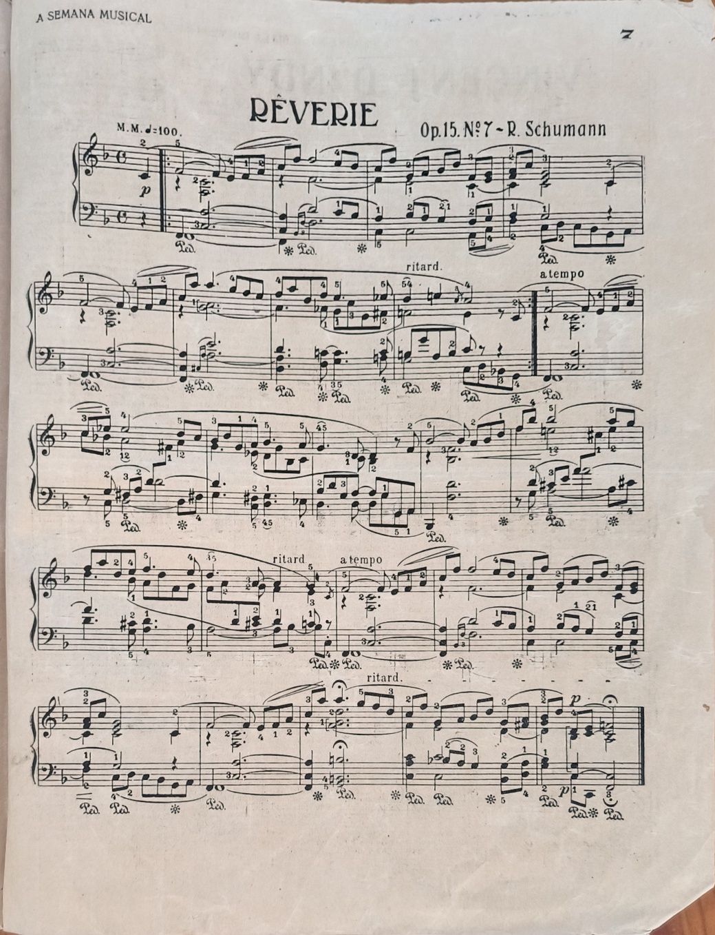 Revista Musical Antiga - "A Semana Musical" (15 de Fevereiro de 1923)