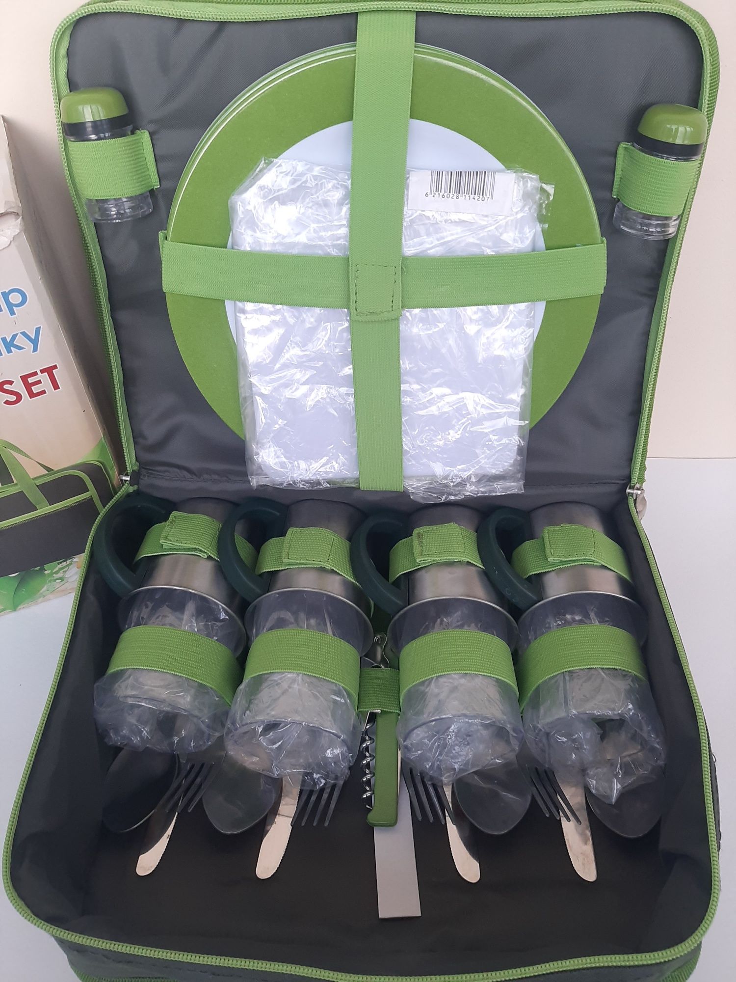Набор для пикника на 4 человека Time Eco TE-244 Set 4 Green