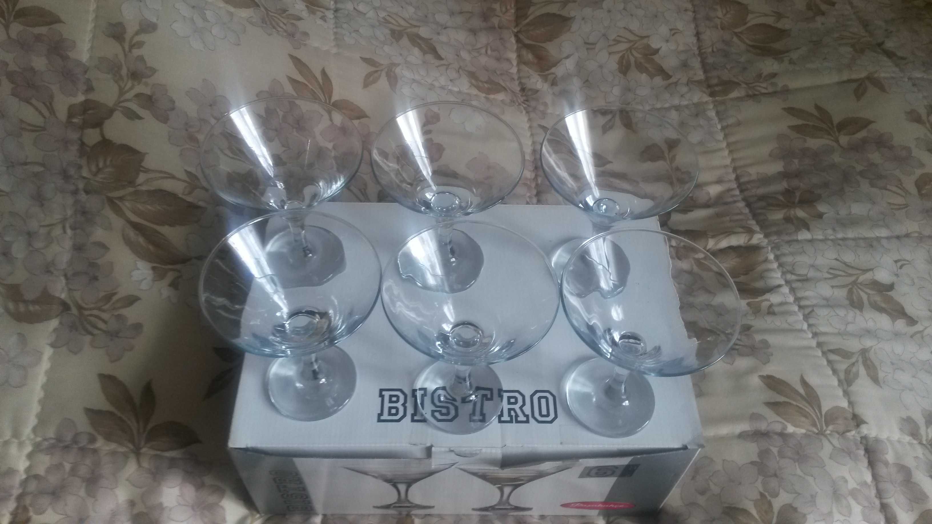 набір бокалів для мартіні Pasabahce Bistro 190мл новий