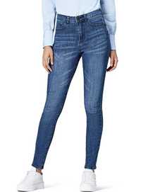 Spodnie damskie jeansy wysoki stan 3XL pas 100cm