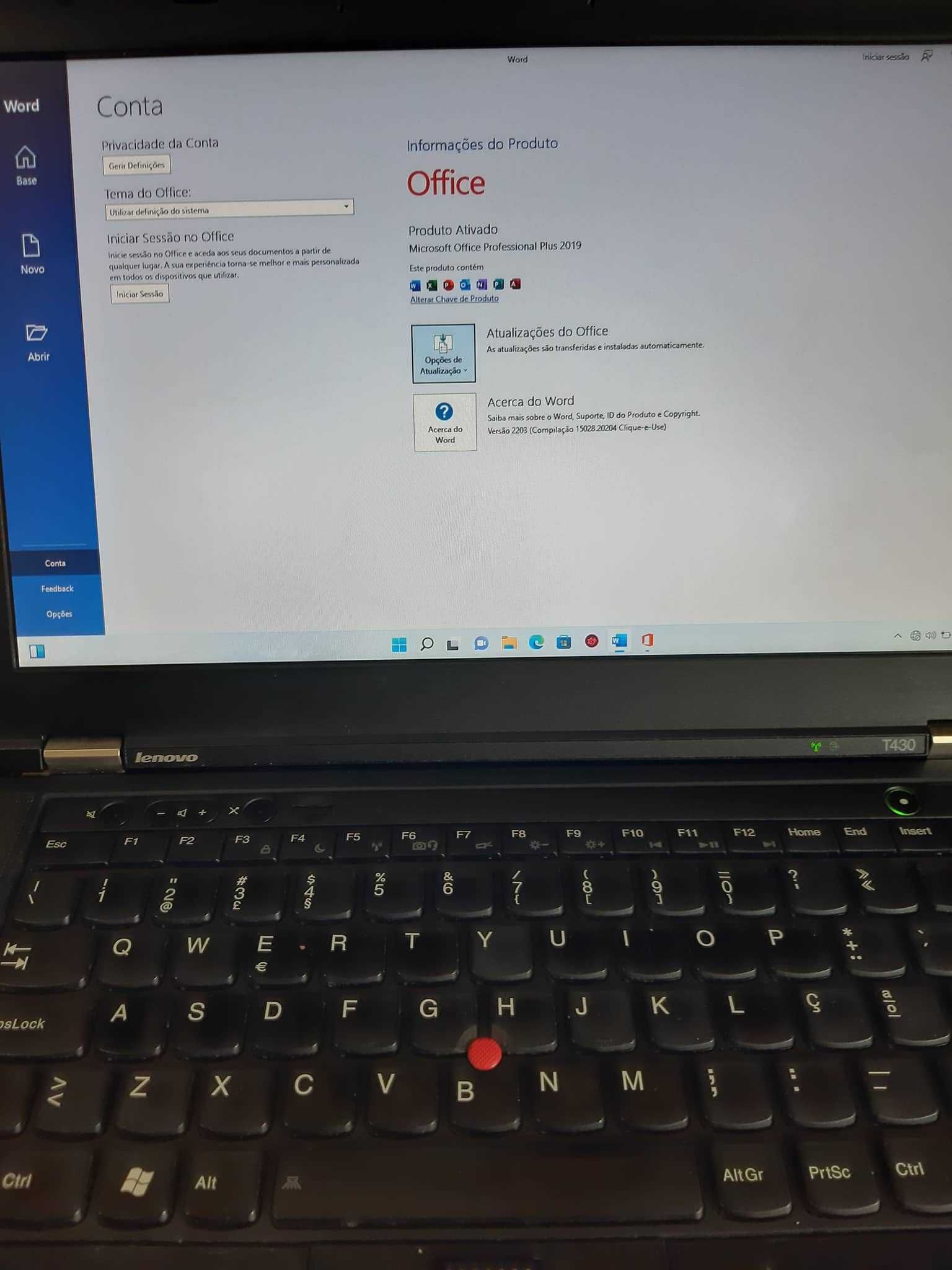 Lenovo T430 i5 2,6Ghz 8Gb RAM e SSD