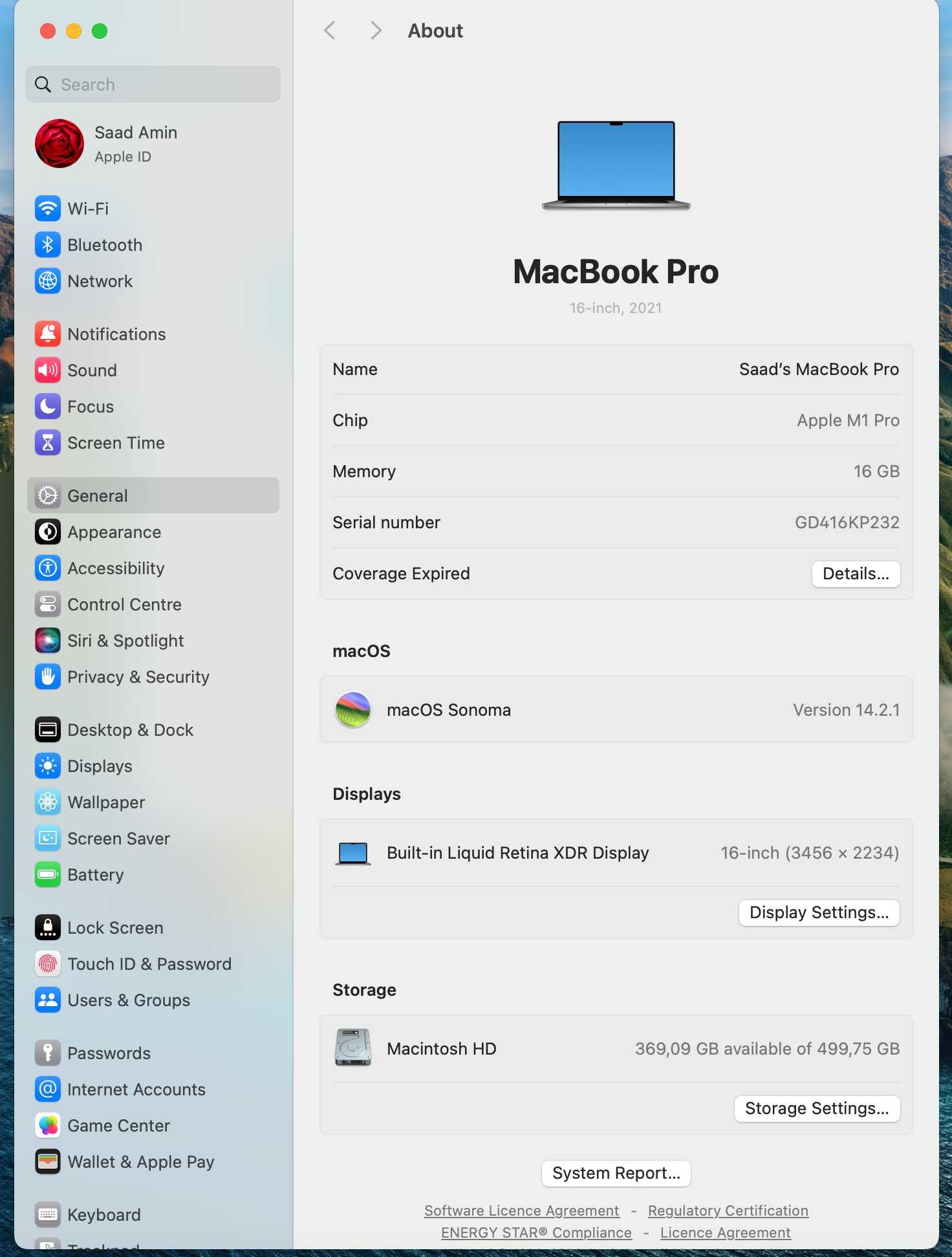 MacBook Pro m1 16 polegadas 500SSD 16GB RAM PT keyboard como novo 2023