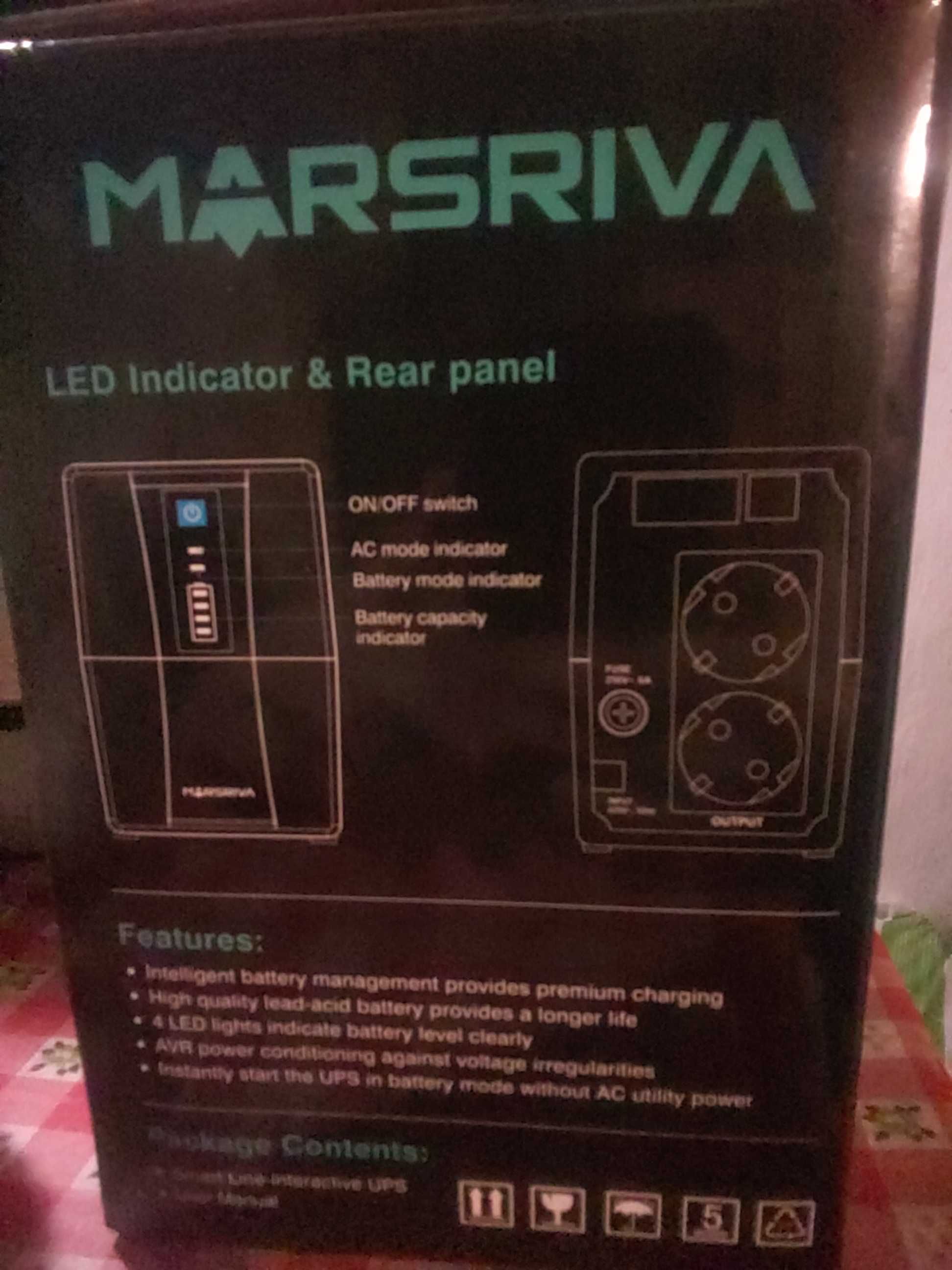 Ибп Дбж линейно-интерактивный marsriva mr-uf 800