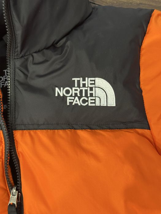 Пуховик куртка TNF 700 The North Face 1996 Nuptse orangeт норт фейс