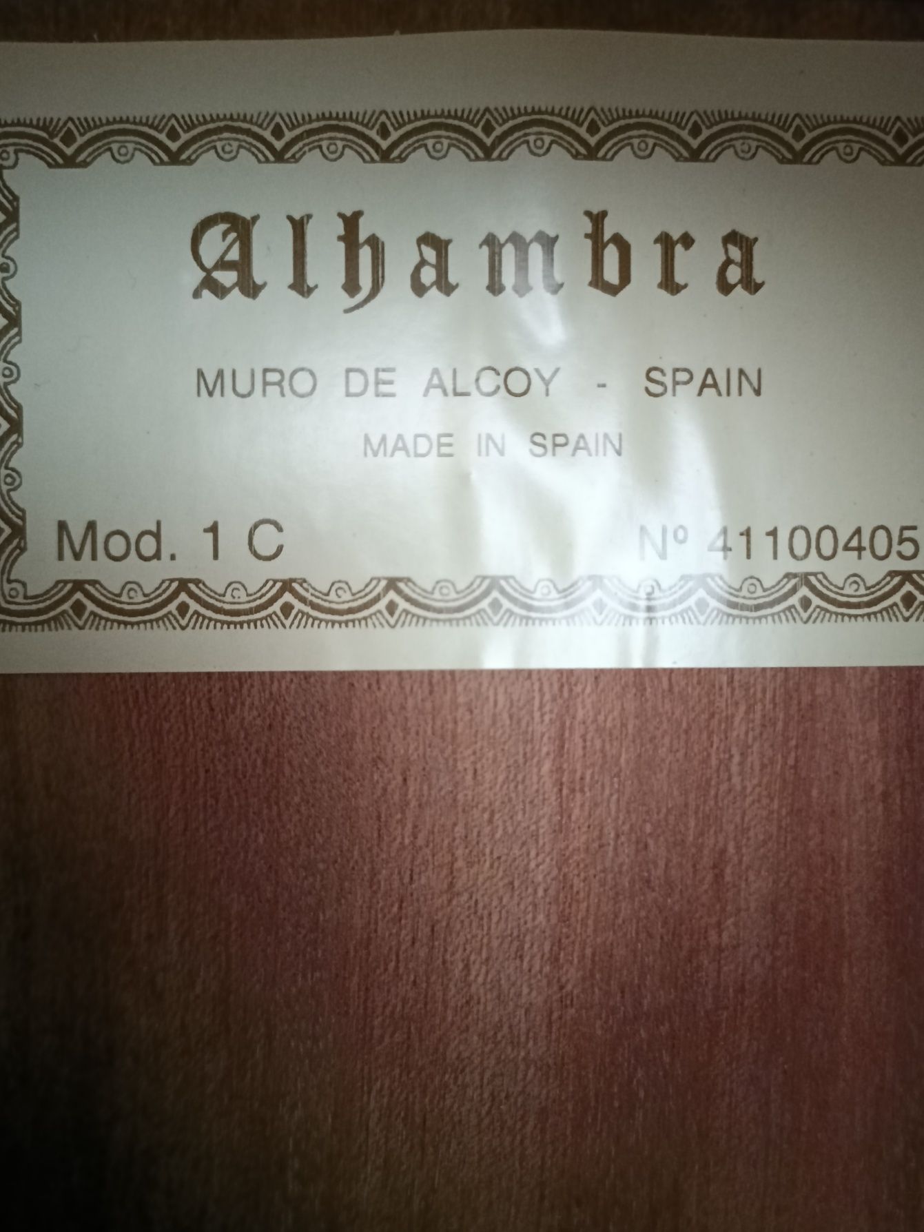 Guitarra Alhambra 1 C