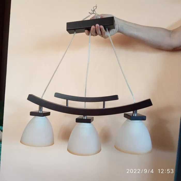 żyrandol lampa wisząca w stylu azjatyckim drewniany Japonia