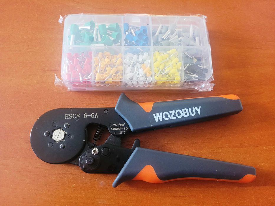 Кримпер обжимка для трубчастих наконечників 6 кулачків WOZOBUY