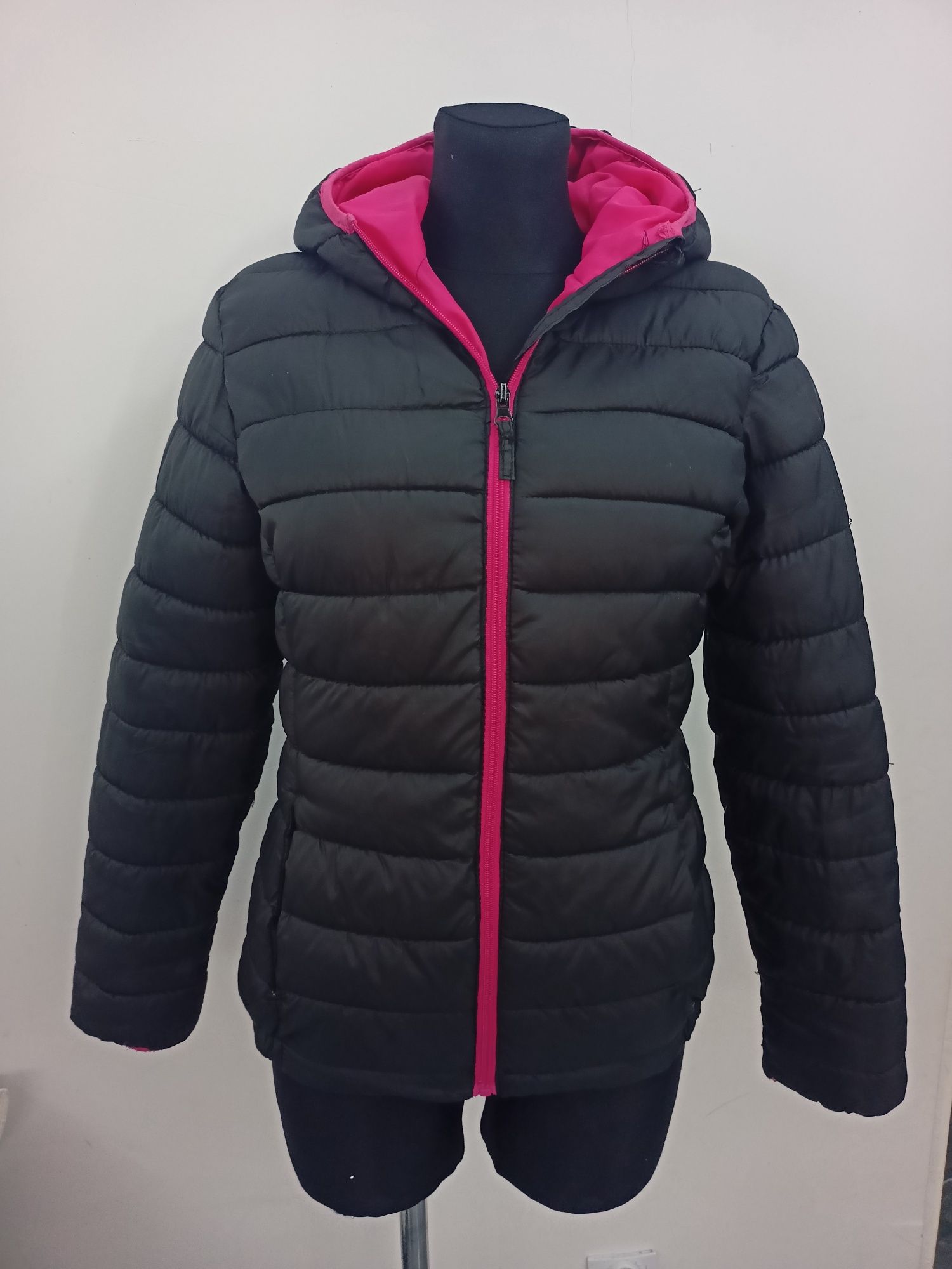 Ciepła kurtka zimowa dla dziewczynki rozmiar 158/164