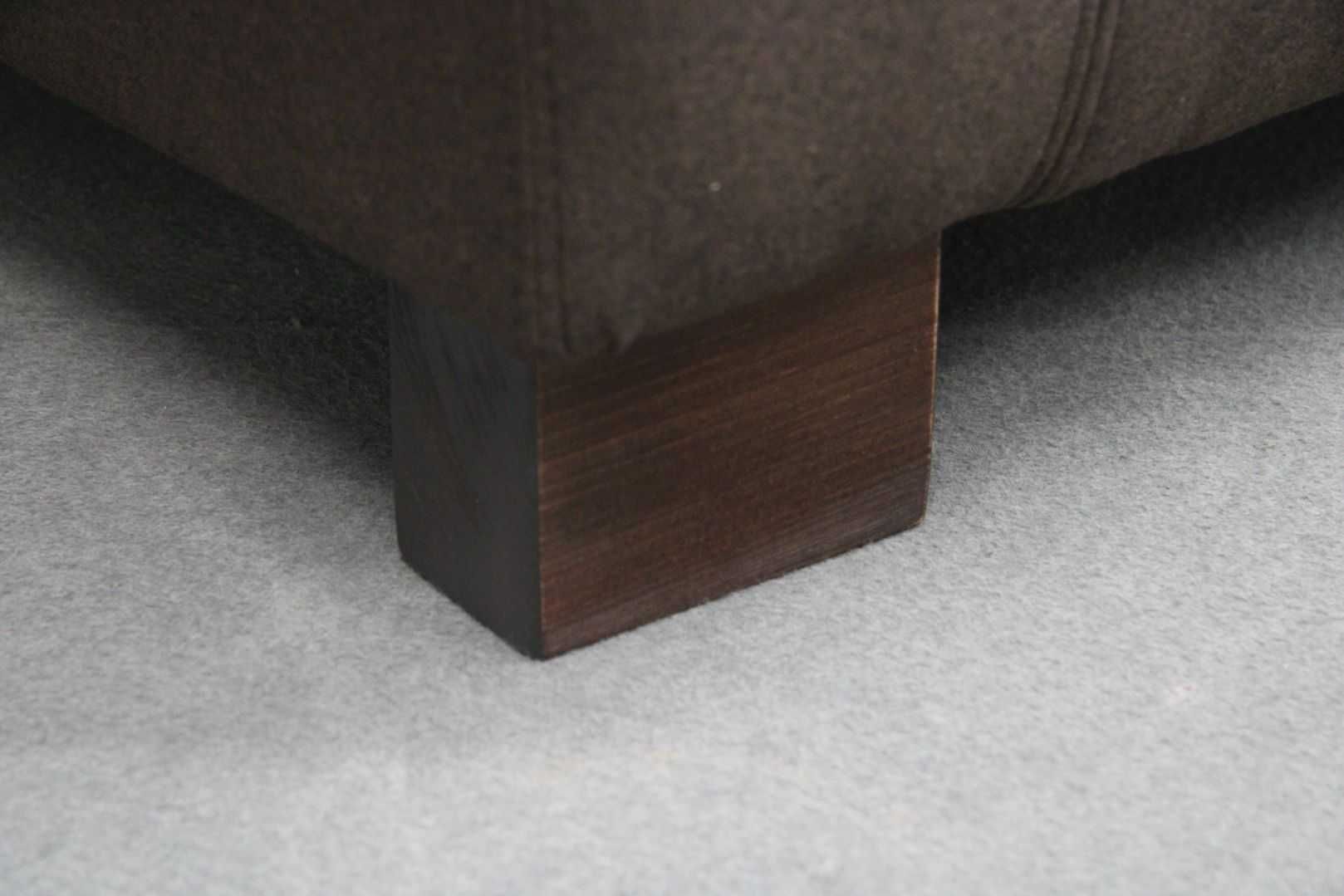 WYPOCZYNEK Komplet Brązowy materiał Sofa Fotel -45%! BGM24.pl B 5323