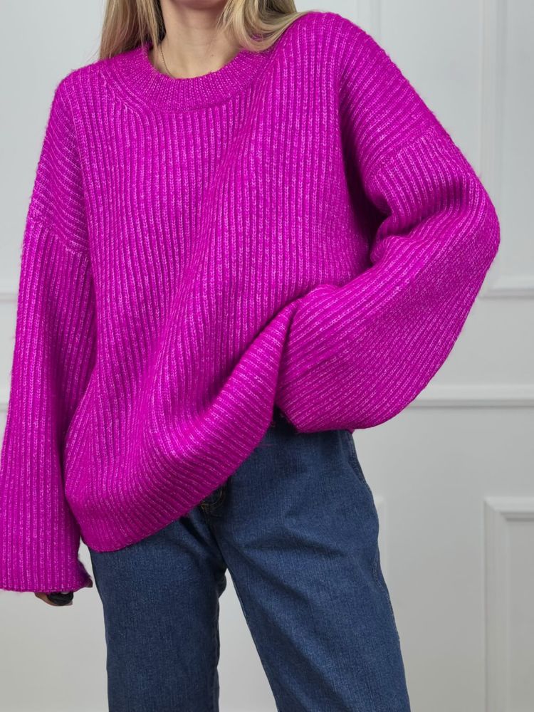 Светр жіночий малиновий M, L, XL