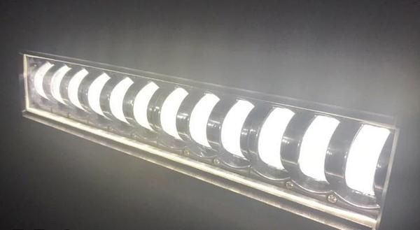 LED фара-балка 36см\96Вт Светодиодная лэд 12 линз, светотеневая 12-24V