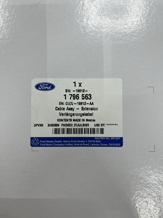 Провод антени Ford 1796563