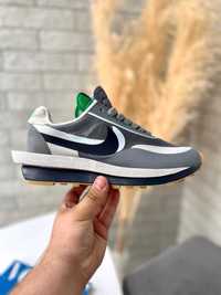 Без передоплати! Кросівки Nike х Sacai Waffle Grey Blue