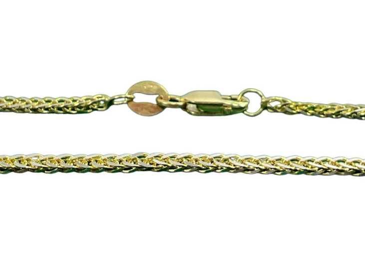 Złota bransoletka splot Lisi ogon próba 585 2,1g 19cm