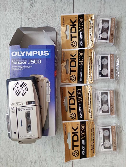 Olympus j500 dyktafon 4xTDK MC90