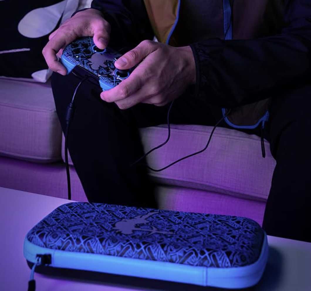 PDP SWITCH Etui + pad przewodowy Zelda świecący w ciemności prezent