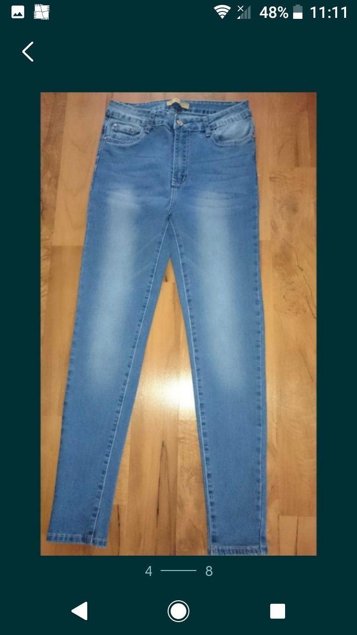 8 par spodni jeansowych