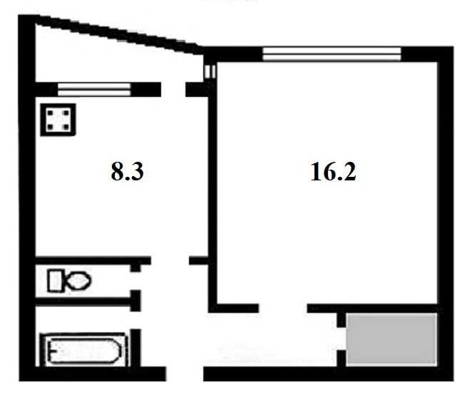 Продам 1-к видовую квартиру ул. Энтузиастов 27 возле м. Левобережная!
