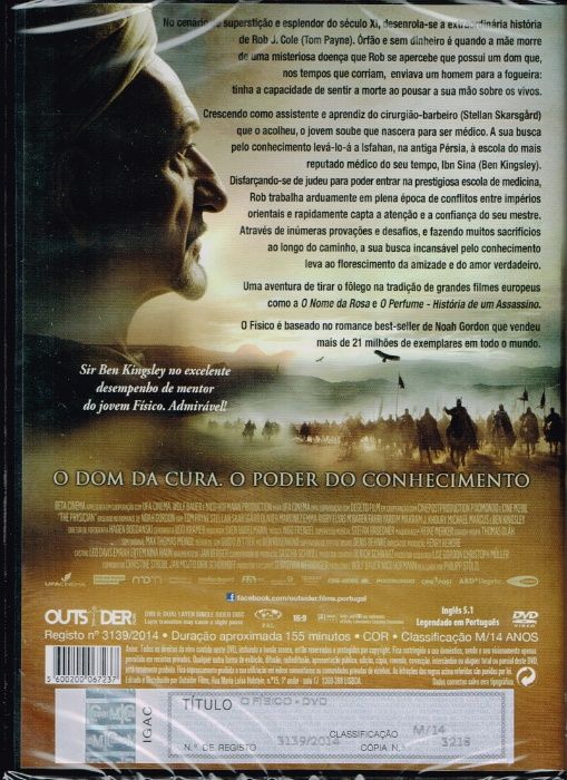 Filme em DVD: O FÍSICO "The Physician" - NOVO! A ESTREAR! SELADO!