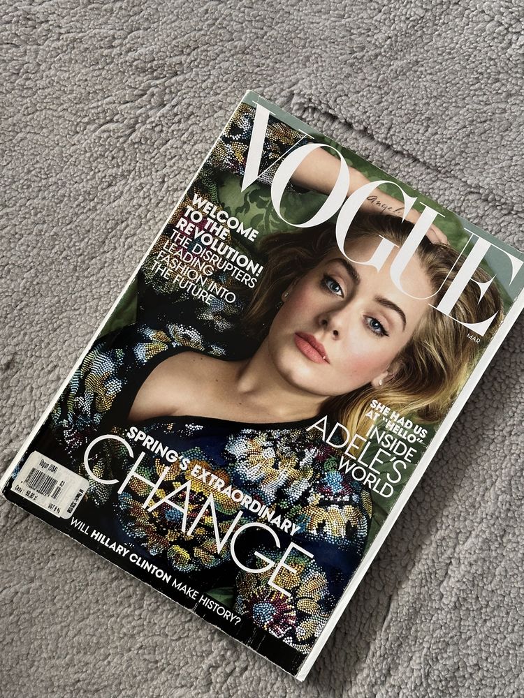 Czasopismo magazyn Vogue USA Adele March 2016