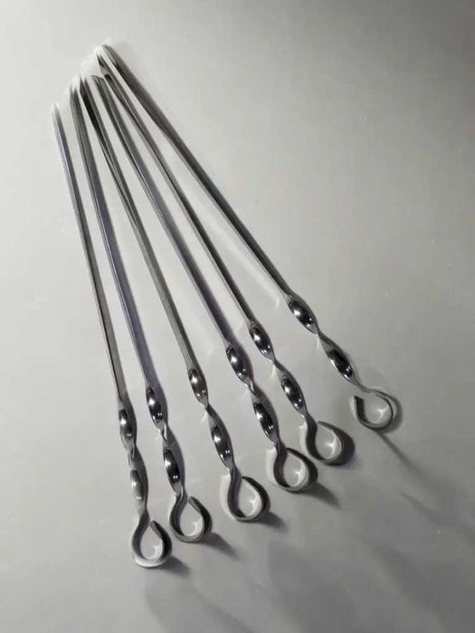 Шампур для шашлыка и гриля 47 см из нержавеющей стали 6 штук