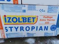 Styropian 0,035 EPS-100 Podłoga Extra Thermo Izolbet 235,6zł/m3
