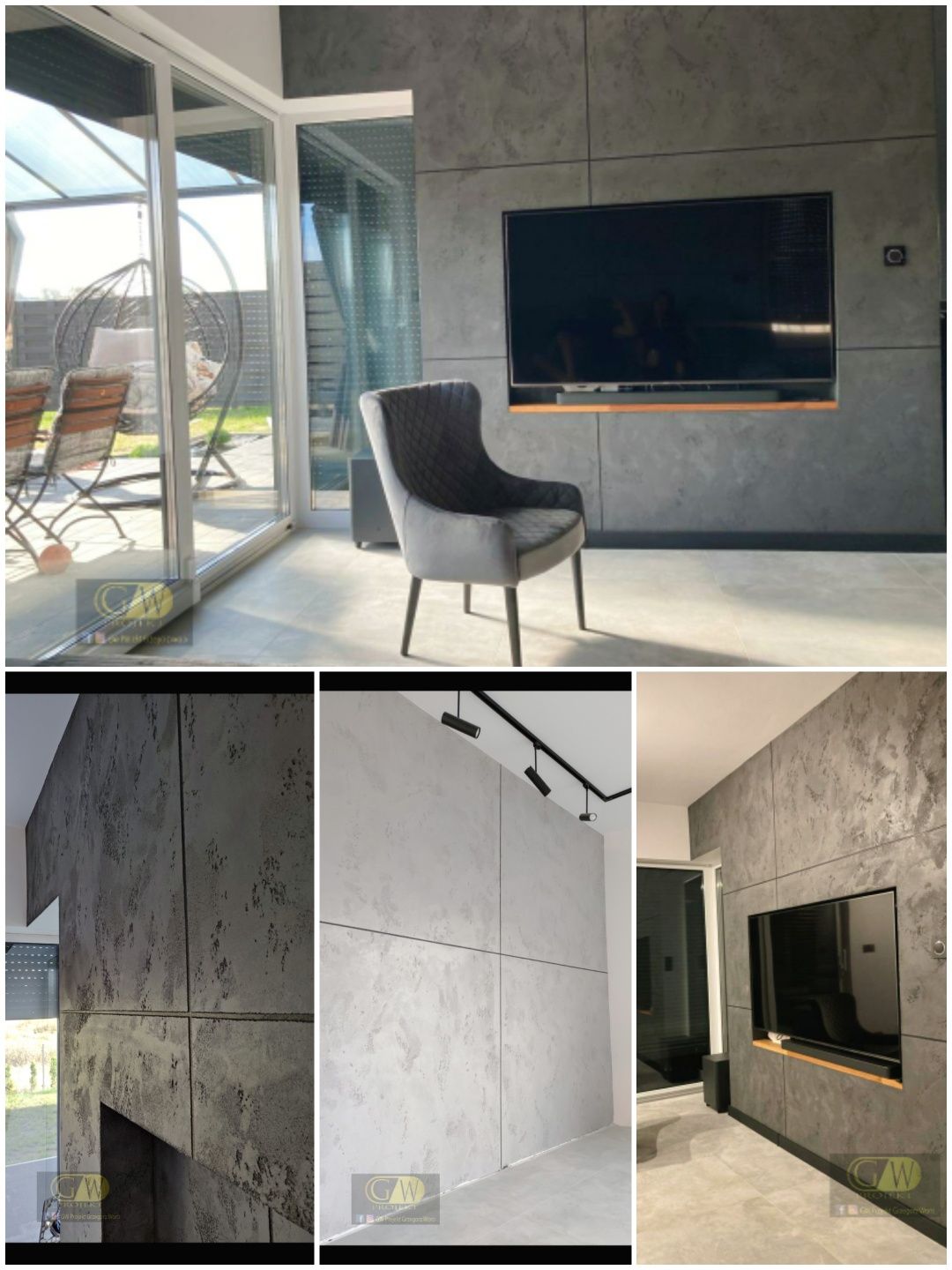 Mikrocement beton stiuk mikrobeton ściany schody posadzki
