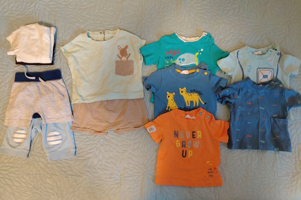 Paka ubranek na lato chłopięce 62