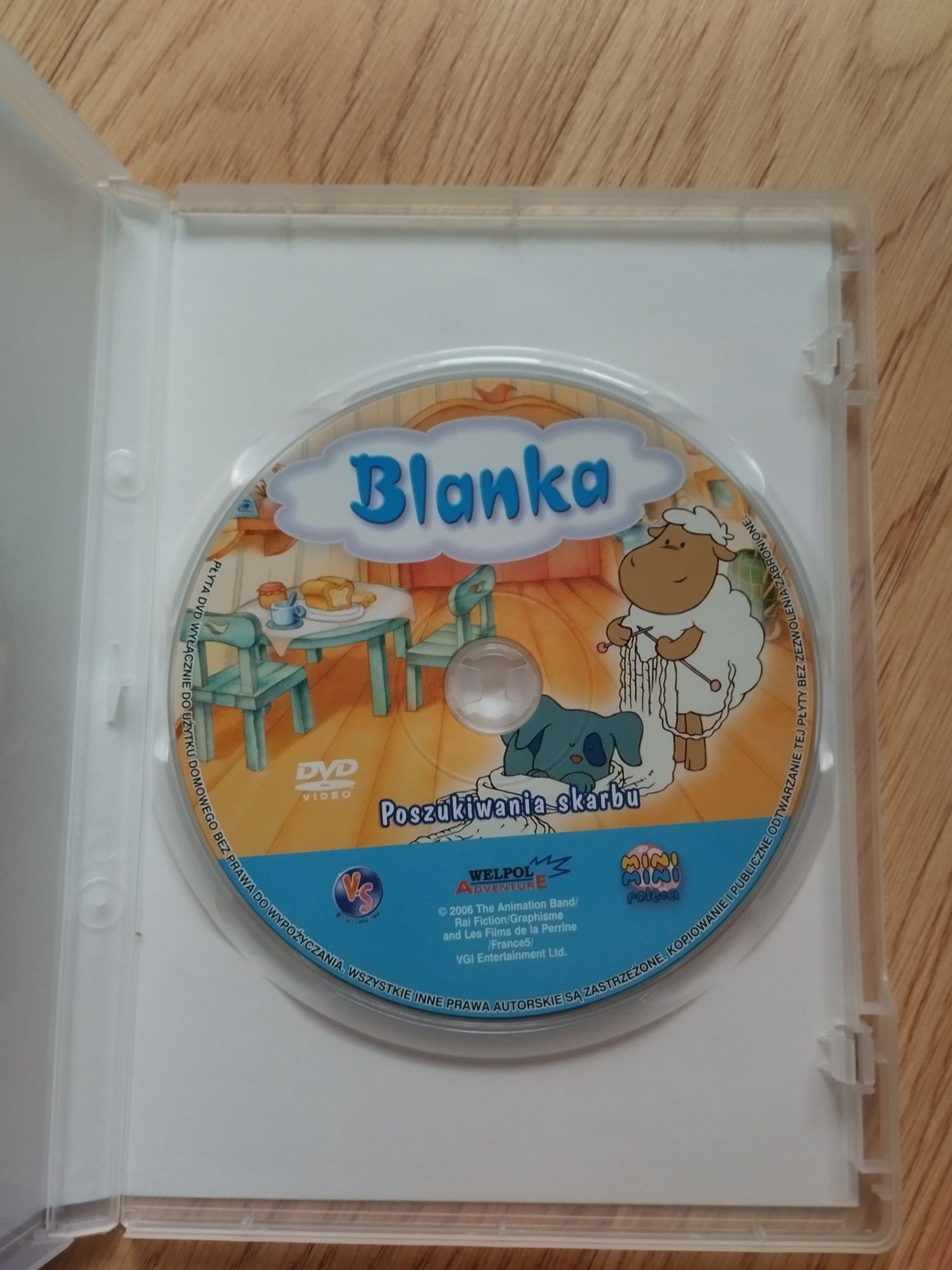 Płyta DVD z bajką Blanka i poszukiwacze skarbów