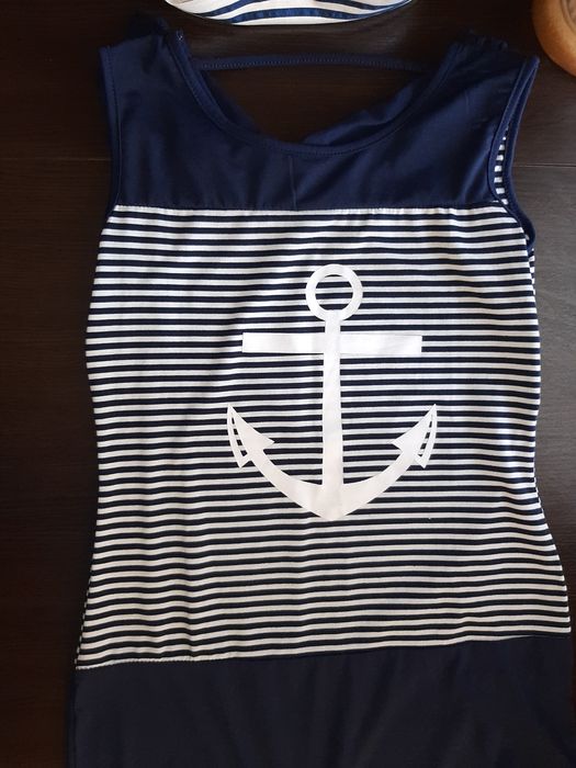 Карнавальный костюм Морячка, Матроска от 10-13 лет.