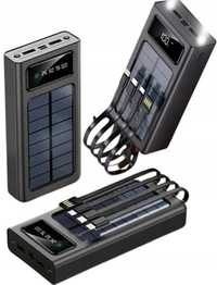 Powerbank Solarny 30000 mAh Wbudowana Latarka