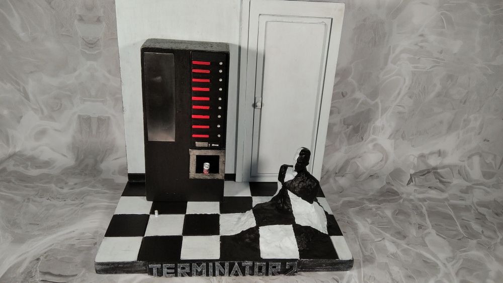 Подставка, диорама для фигурок Terminator, Robocop, Evil Dead NECA
