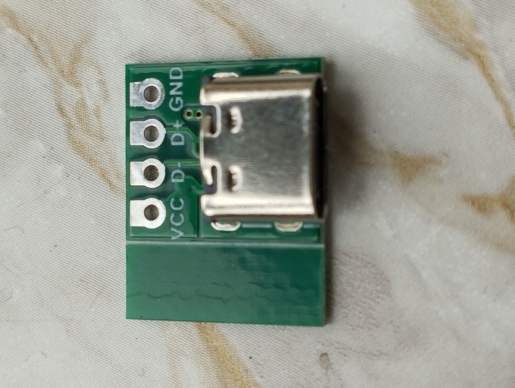 Разъем USB 3.1 Type-C 16 pin"мама"на плате